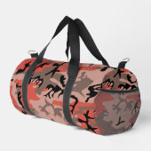 Rote und braune Camouflage, Militär, Armee Duffle Bag (Rechte Ecke)