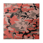 Rote und braune Camouflage, Militär, Armee Fliese (Vorderseite)