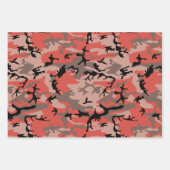 Rote und braune Camouflage, Militär, Armee Geschenkpapier Set (Vorderseite 2)