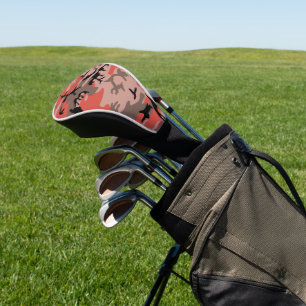 Rote und braune Camouflage, Militär, Armee Golf Headcover