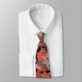 Rote und braune Camouflage, Militär, Armee Krawatte (Gebunden)