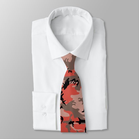 Rote und braune Camouflage, Militär, Armee Krawatte (Gebunden)