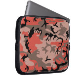 Rote und braune Camouflage, Militär, Armee Laptopschutzhülle (Vorne Rechts)