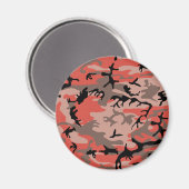 Rote und braune Camouflage, Militär, Armee Magnet (Vorderseite/Rückseite)