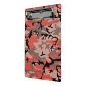 Rote und braune Camouflage, Militär, Armee Mini Klemmbrett (Gewinkelt2)