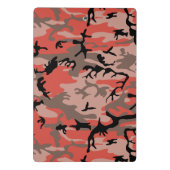 Rote und braune Camouflage, Militär, Armee Mini Klemmbrett (Rückseite)