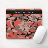 Rote und braune Camouflage, Militär, Armee Mousepad (Mit Mouse)