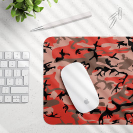 Rote und braune Camouflage, Militär, Armee Mousepad