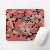 Rote und braune Camouflage, Militär, Armee Mousepad (Mit Mouse)