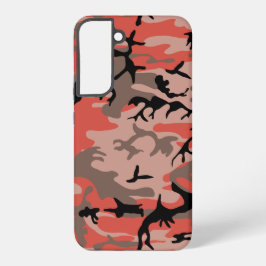 Rote und braune Camouflage, Militär, Armee Samsung Galaxy Hülle