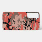 Rote und braune Camouflage, Militär, Armee Samsung Galaxy Hülle (Rückseite (Horizontal))