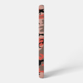 Rote und braune Camouflage, Militär, Armee Samsung Galaxy Hülle (Linke Seite)