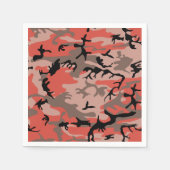Rote und braune Camouflage, Militär, Armee Serviette (Vorderseite)