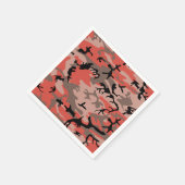 Rote und braune Camouflage, Militär, Armee Serviette (Ecke)