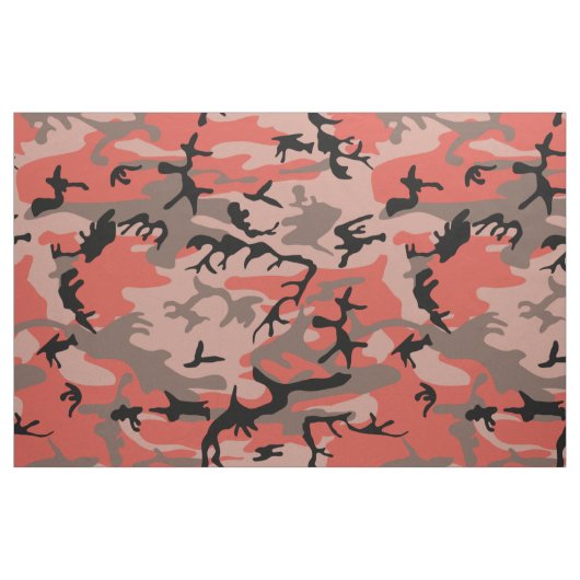Rote und braune Camouflage, Militär, Armee Stoff (Fat Quarter (45,7 x 55,9 cm))