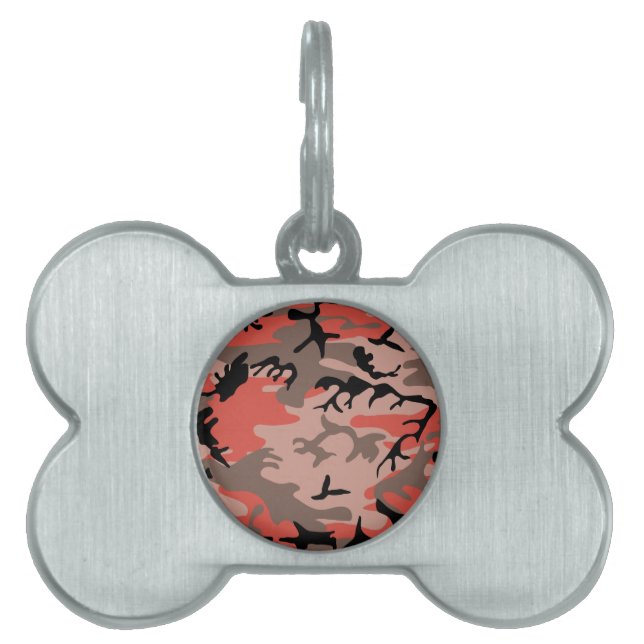 Rote und braune Camouflage, Militär, Armee Tiermarke (Vorderseite)