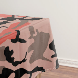Rote und braune Camouflage, Militär, Armee Tischdecke