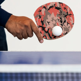 Rote und braune Camouflage, Militär, Armee Tischtennis Schläger