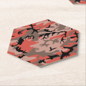 Rote und braune Camouflage, Militär, Armee Untersetzer (angewinkelt)