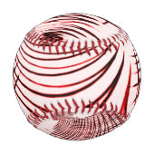 Rote und braune Kurven auf hellem Hintergrund Baseball (Rückseite)