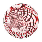 Rote und braune Kurven auf hellem Hintergrund Baseball (Vorderseite Links)