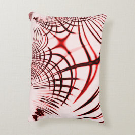 Rote und braune Kurven auf hellem Hintergrund Dekokissen