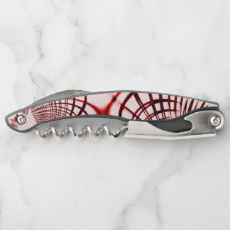 Rote und braune Kurven auf hellem Hintergrund Kellnermesser