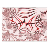 Rote und braune Kurven auf hellem Hintergrund Tischdecke (Vorderseite (Horizontal))