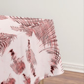 Rote und braune Kurven auf hellem Hintergrund Tischdecke (Beispiel)