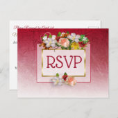 Rote und Burgunder Rose UAWG Postkarten (Vorne/Hinten)