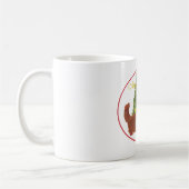 Rote und Calico Persische Katzen Weihnachten Kaffeetasse (Links)
