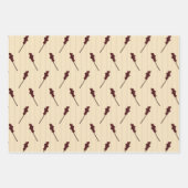 Rote und cremefarbene Flora und Berry Geschenkpapier Set (Vorderseite 2)