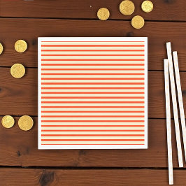 Rote und cremefarbene Streifen Serviette