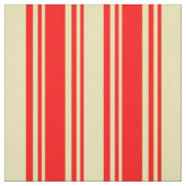Rote und farbige Linien von Tan Stoff (Muster)