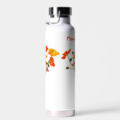 Rote und frisch gefärbte Poppione Wasser Flasche (Rechts)