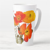 Rote und frisch gefärbte Poppione Wasser Flasche Milchtasse (Rechte Ecke)