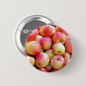 Rote und gelbe Äpfel, frisch Button (Vorne & Hinten)