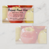 Rote und gelbe Äpfel Visitenkarte (Vorne/Hinten)