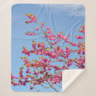 ROTE UND GELBE BLUME UNTER BLAUEM HIMMEL SHERPADECKE
