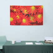 Rote und gelbe Blumen 1 Banner (Messeveranstaltung)