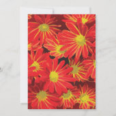 Rote und gelbe Blumen 1 Dankeskarte (Rückseite)