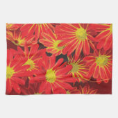 Rote und gelbe Blumen 1 Geschirrtuch (Horizontal)
