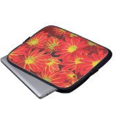 Rote und gelbe Blumen 1 Laptopschutzhülle (Vorne Knopf)
