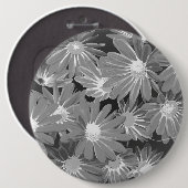 Rote und gelbe Blumen 2 Button (Vorne & Hinten)