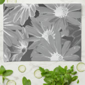 Rote und gelbe Blumen 2 Geschirrtuch (Gefaltet)