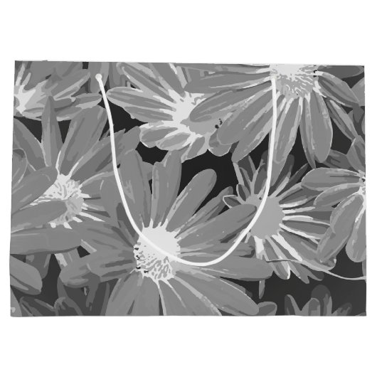 Rote und gelbe Blumen 2 Große Geschenktüte (Rückseite)