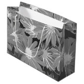 Rote und gelbe Blumen 2 Große Geschenktüte (Vorderseite Schrägansicht)