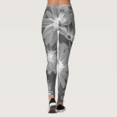 Rote und gelbe Blumen 2 Leggings (Rückseite)