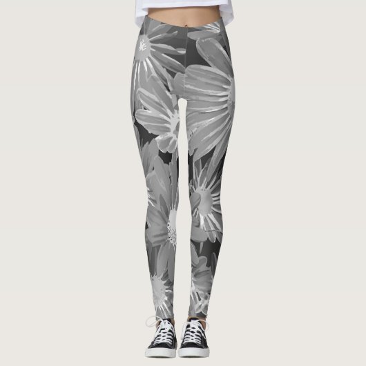 Rote und gelbe Blumen 2 Leggings (Vorderseite)