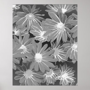 Rote und gelbe Blumen 2 Poster